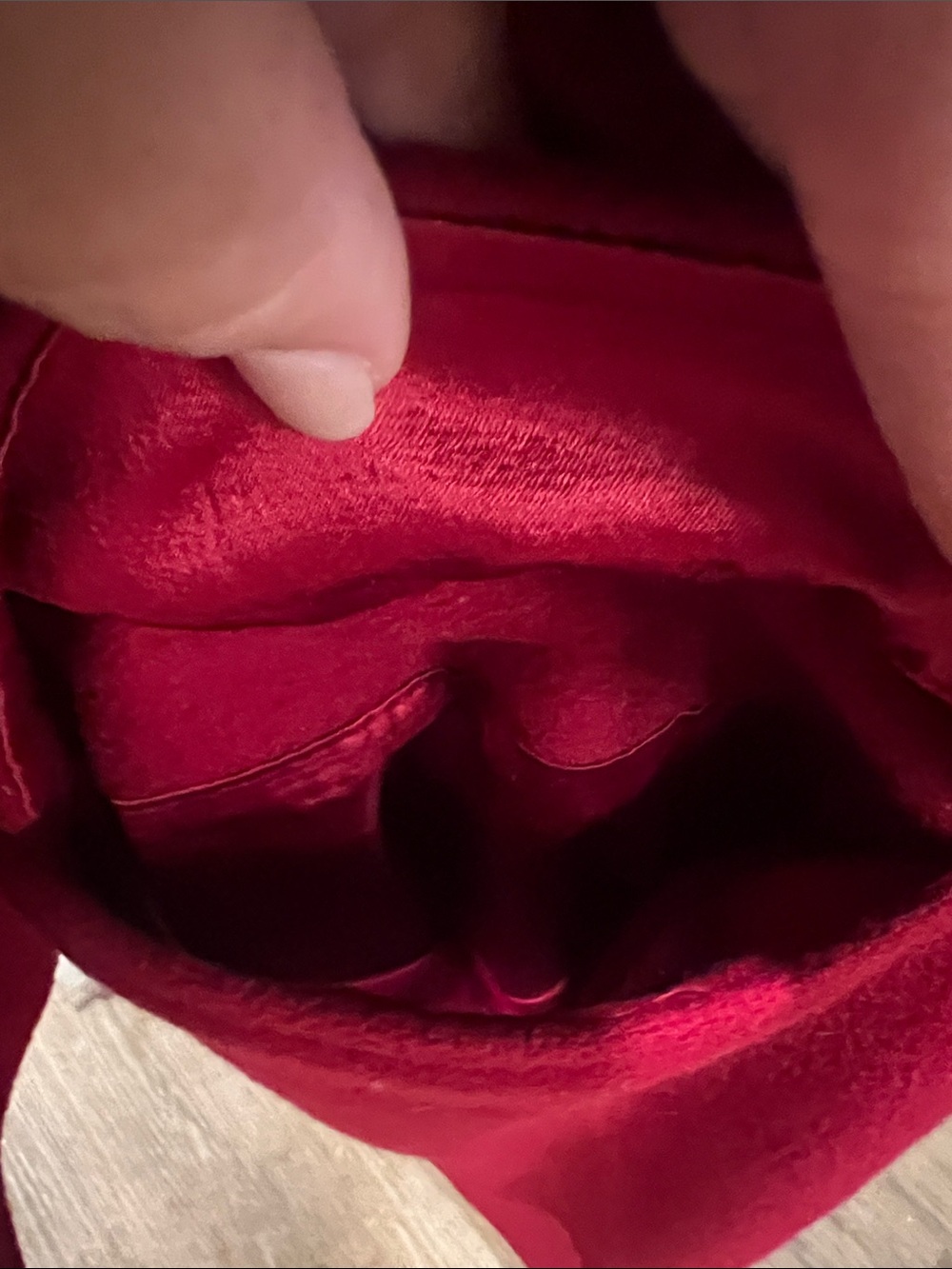 Women’s Double-Breasted Red Overcoat - Picture 5 of 13